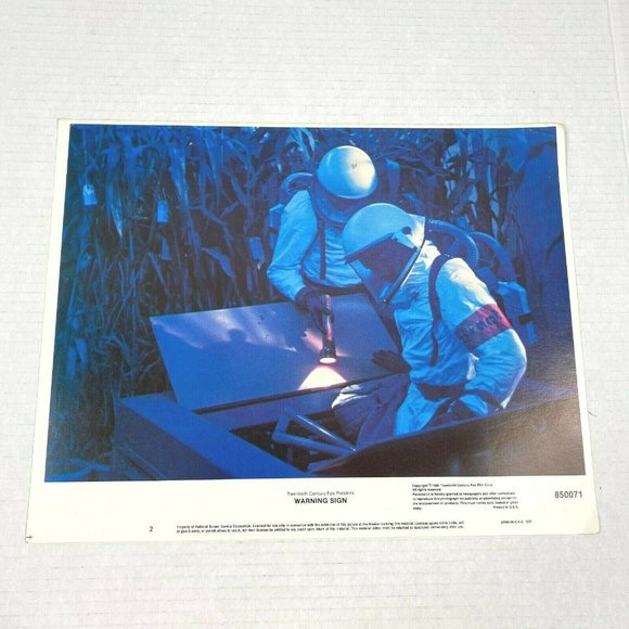 Warning Sign 1982 Lobby Card Movie Poster Sci‎ Fi Horror Sam Waterston Quinlan - Picture 1 of 6